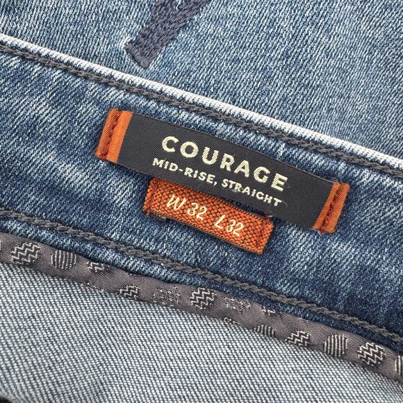 34 Heritage Jeans Mens 32x32 (33x31 ACTUAL) Courage Straight Leg Blue Denim - Picture 4 of 9